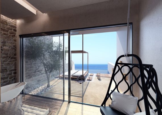 villa with infinity pool | ACRO SUITES- a wellbeing resort in Crete | Agia Pelagia, Heraklion, Crete